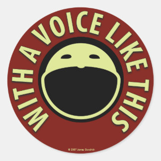 Rond Avec Une Voix Comme Ce Sticker