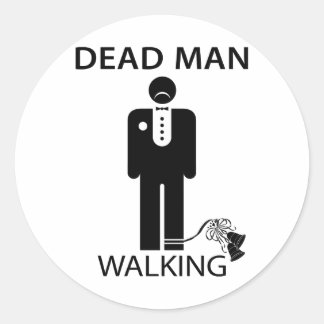 Rond Bachelor : Homme mort Sticker de marche