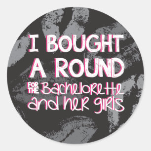 Rond Bachelorette Party Boire Sticker