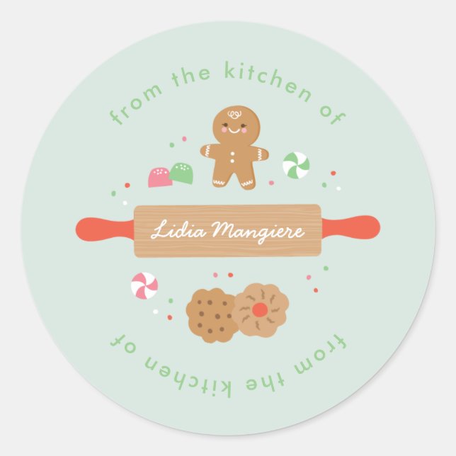 Rond Baking Spirits Bright Sticker (Devant)