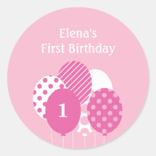 Rond Balise cadeau moderne Balloons ou Sticker préféré 