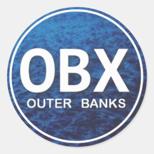 Rond Balise OBX Beach Sticker