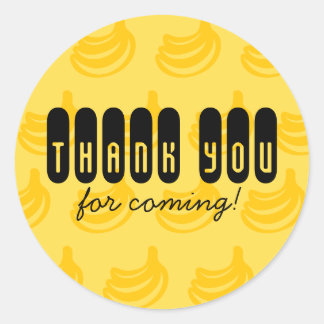 Rond Bananes Sticker Merci