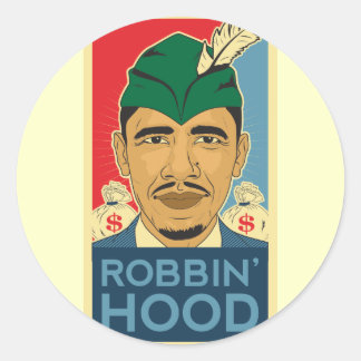 Rond Barack Obama Hood Robin Hood Sticker Barack Obama 