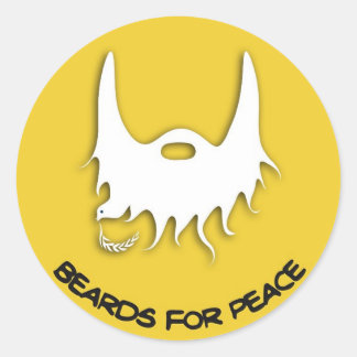 Rond barbe pour paix sticker nouveau logo