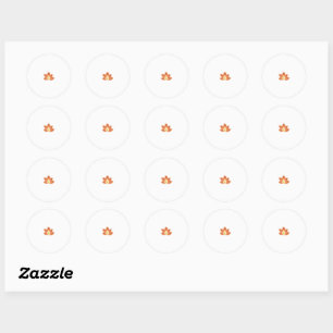 Rond Basket Ball Orange, Marzipan Sticker fantastique