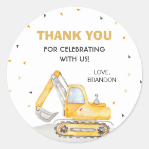 Rond Bâtiment Anniversaire Classic Round Sticker