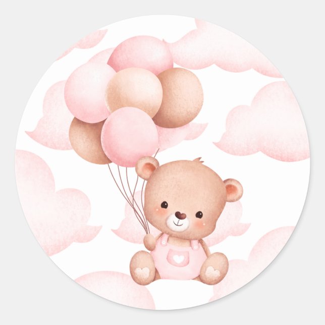 Rond Bearly Wait Sticker (Devant)