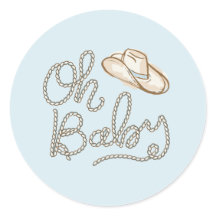 Bébé Cowboy Sticker Baby shower du désert