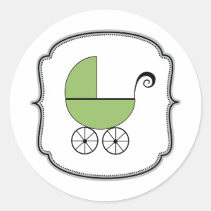 Rond Bébé Sticker Buggy