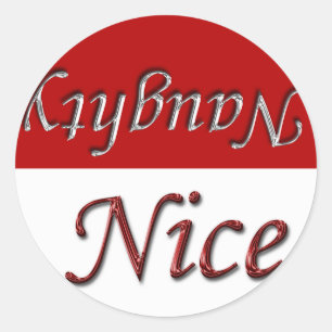 Rond Belle Liste de Noël Sticker Design de Noël