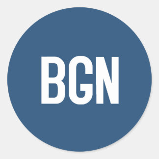 Rond BGN Sticker