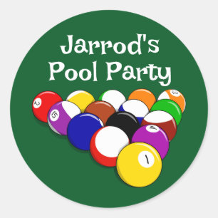 Rond Billiard Balls Design Sticker