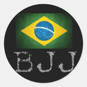 Rond BJJ brésilien Sticker Drapeau Jiu Jitsu
