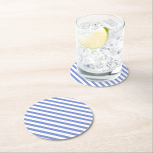 Rond Bleu et blanc de Preppy Navy - Dessous de verre