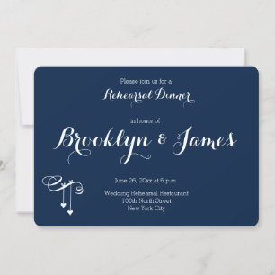 Rond Bleu Mariage répétition Invitations Coeurs