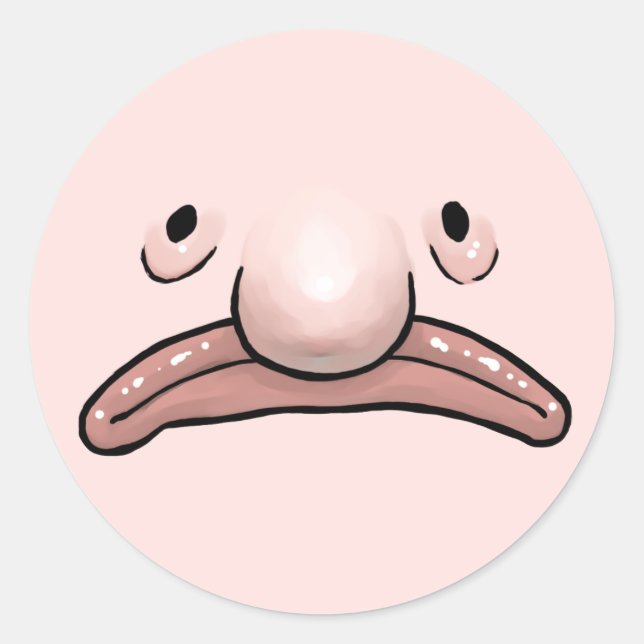 Rond Blobfish Evolution Sticker (Devant)