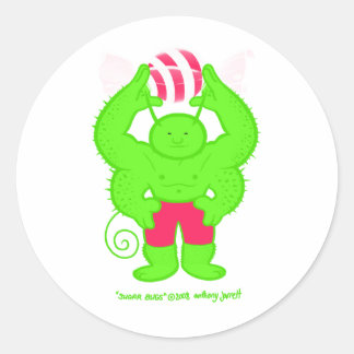 Rond Bogue à sucre 3 pas de logo Sticker