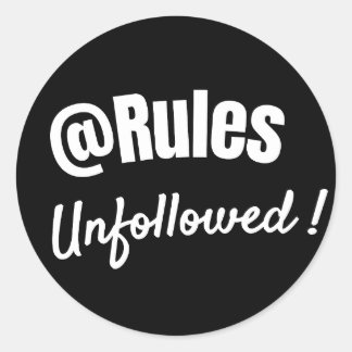 Rond Bold Minimalist Rebellious Quote sticker