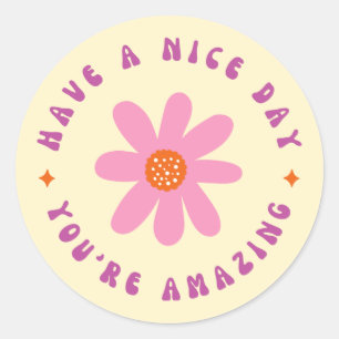 Rond Bonne journée, vous êtes Extraordinaire Sticker Ro