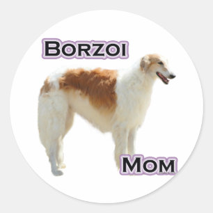 Rond Borzoi Mom 4 - Sticker
