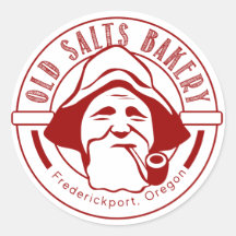 Boulangerie Vieux Sticker Rouge