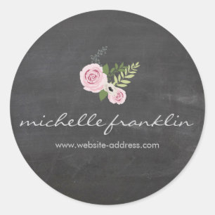 Rond BOUQUET FLORAL FRANÇAIS sur Sticker EN CLAVIER