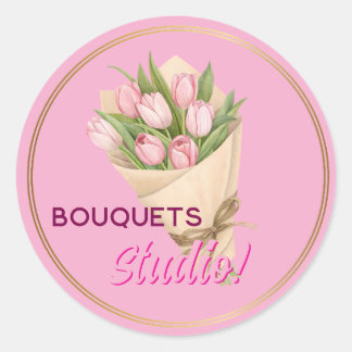 Rond Bouquets logo commercial Sticker