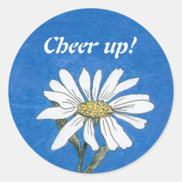 Rond Bravo ! Sticker de marguerite