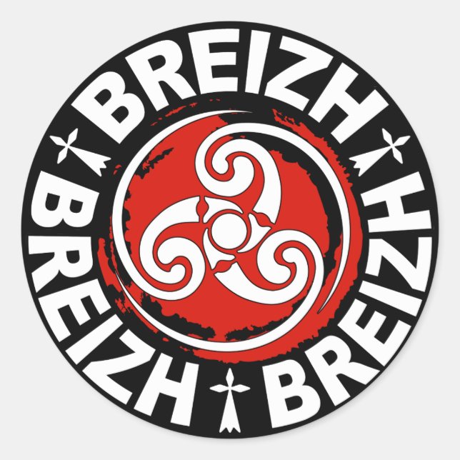Rond Breizh (Bretagne) sticker (Devant)