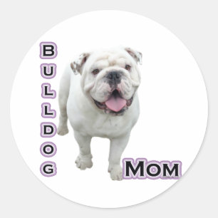 Rond Bulldog Mom 4 - Sticker