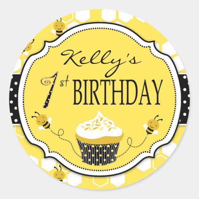 Rond Bumble Bee Sticker R1 (Devant)