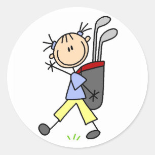 Rond Caddy Portant Le Sticker À Sac De Golf