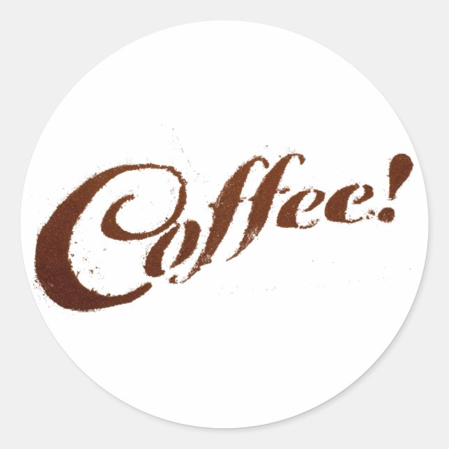 Rond Café - Sticker circulaire (Devant)