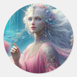 Rond Calypso - Sticker de collection de sirènes