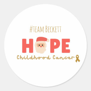 Rond cancer de l'enfance Custom Christmas hope Sticker