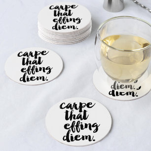 Rond Carpe Les Dessous de verre De Devis Diem Efficaces