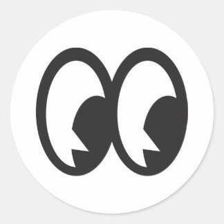 Rond Cartoony Eyes 02 Sticker