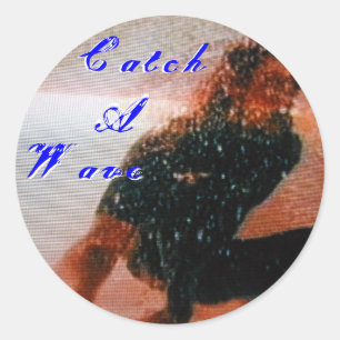 Rond Catch A Wave Sticker - Customisé