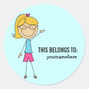 Rond CELA APPARTIENT À Sticker pour une fille