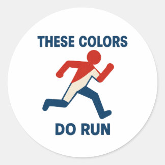Rond Ces Couleurs Exécutent Sticker