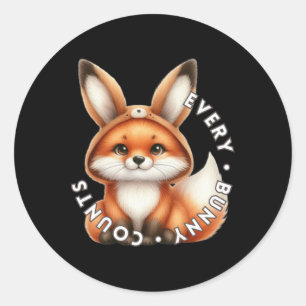 Rond Chaque compte de lapin - Sticker Fox