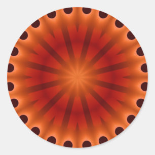 Rond Chauffage de l'énergie Mandala #41 Sticker