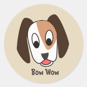 Rond Chien Bow Wow - Bon travail Sticker