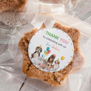 Rond Chien Chien Chien Chien Boy Anniversaire Sticker É