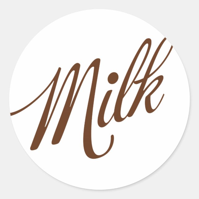 Rond Chocolat au lait 3 Sticker 2 (Devant)