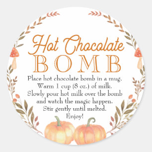 Rond Chocolat Chaud Chocolat Sticker