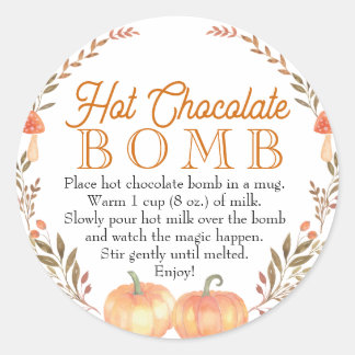 Rond Chocolat Chaud Chocolat Sticker