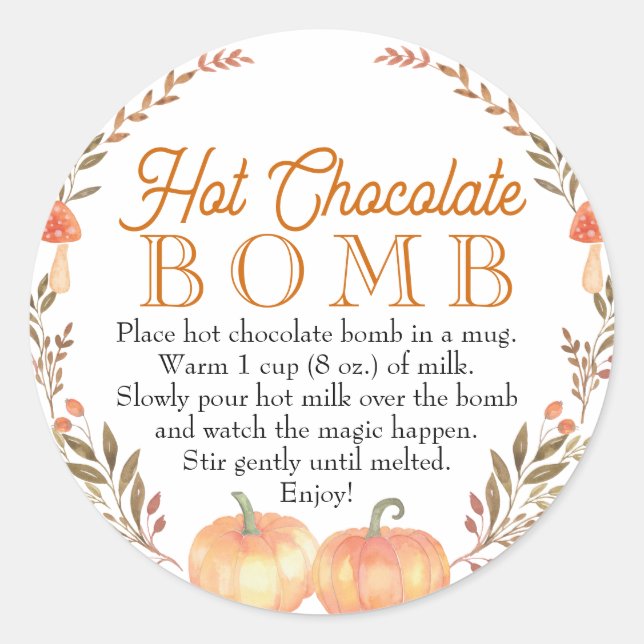 Rond Chocolat Chaud Chocolat Sticker (Devant)