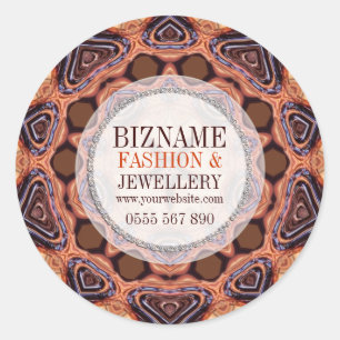 Rond Chocolat Hearts Business Produit Sticker